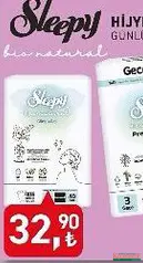 SLEEPY HİJYENİK PED ÇEŞİTLERİ fiyat ve kampanya bilgisi